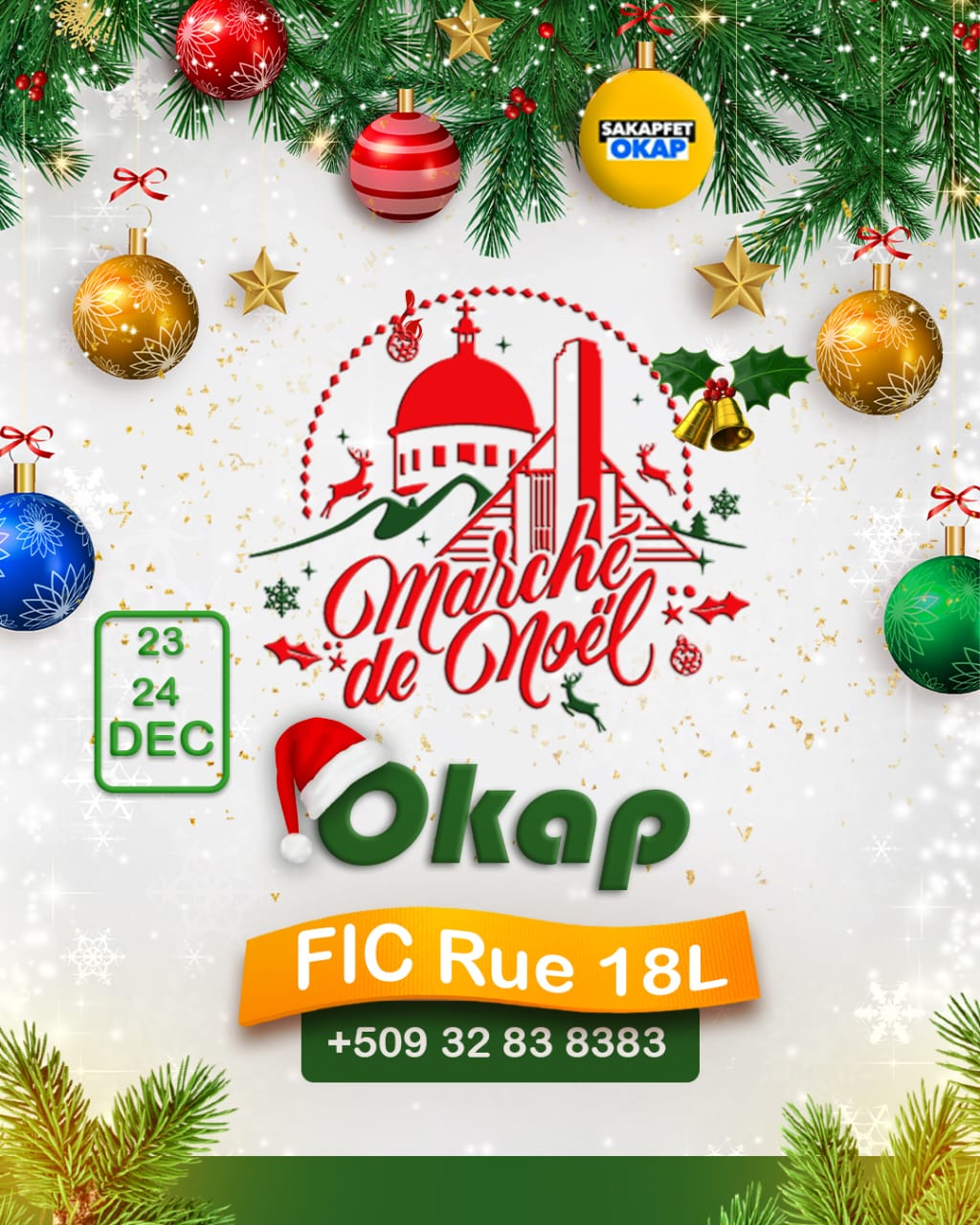 Mache Nwèl Kap-Ayisyen 2025: evènman majik pou ou pa rate 23 ak 24 desanm